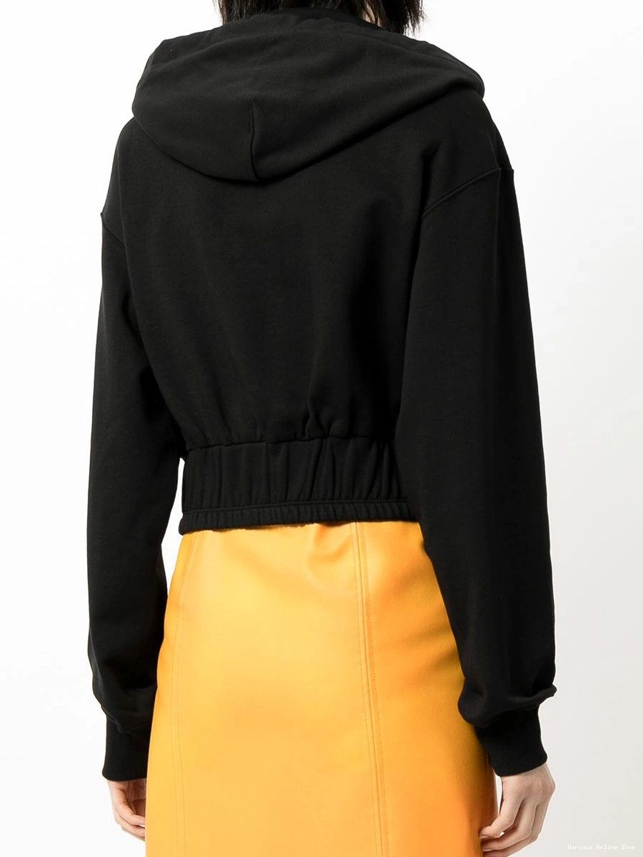 Affordable logo-waistband cut-out Versace Couture Women Jeans hoodie 0809
